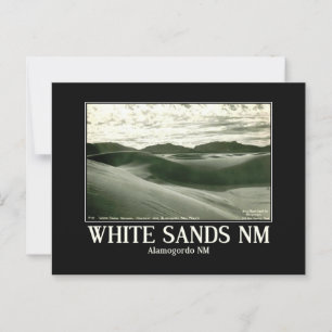 White Sands National Monument, geïnspireerd Briefkaart