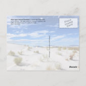 White Sands National Monument (New Mexico) Briefkaart (Achterkant)