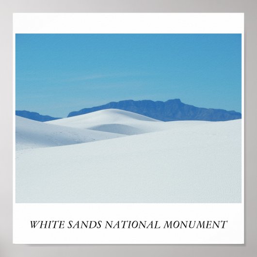 WHITE SANDS NATIONAL MONUMENT POSTER (Voorkant)