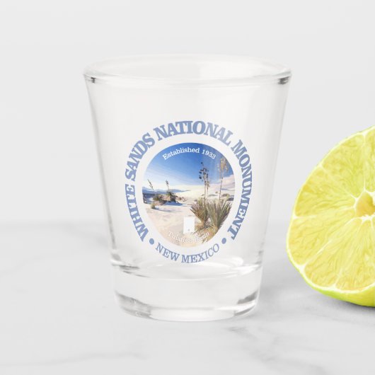 White Sands National Monument Shot Glas (Voorkant)