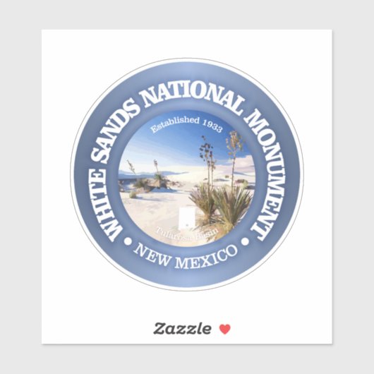 White Sands National Monument Sticker (Vel)