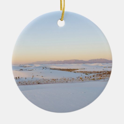 White Sands National Monument (Transverse Dunes) Keramisch Ornament (Voorkant)