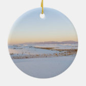 White Sands National Monument (Transverse Dunes) Keramisch Ornament (Achterkant)