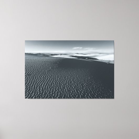 White Sands National Park bw Canvas Afdruk (Voorkant)