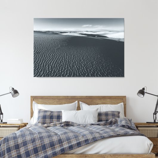 White Sands National Park bw Canvas Afdruk (Insitu (Slaapkamer))