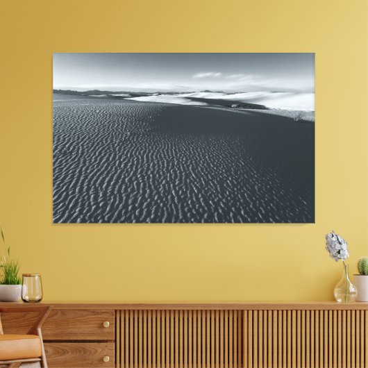 White Sands National Park bw Canvas Afdruk (Insitu (Woonkamer))