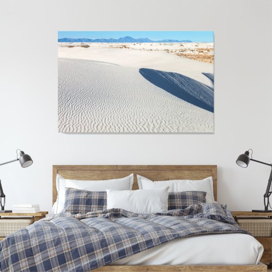 White Sands National Park Canvas Afdruk (Insitu (Slaapkamer))