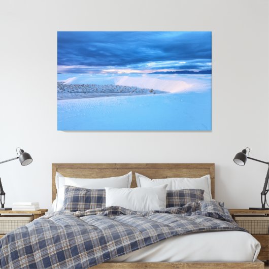 White Sands National Park Canvas Afdruk (Insitu (Slaapkamer))