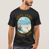 White Sands National Park Distressed Circle _3 T-shirt (Voorkant)