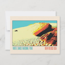 White Sands National Park Dune, New Mexico USA Briefkaart