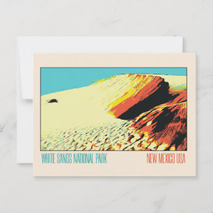 White Sands National Park Dune, New Mexico USA Briefkaart