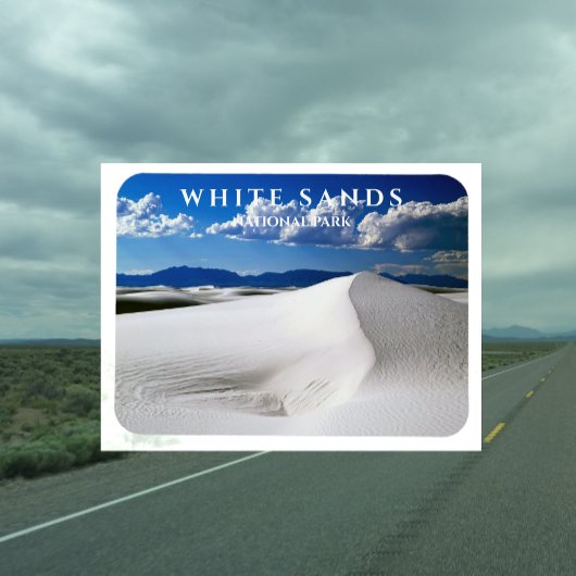 White Sands National Park, New Mexico ansichtkaart Magneet