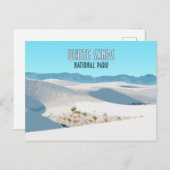 White Sands National Park New Mexico Briefkaart (Voorkant / Achterkant)
