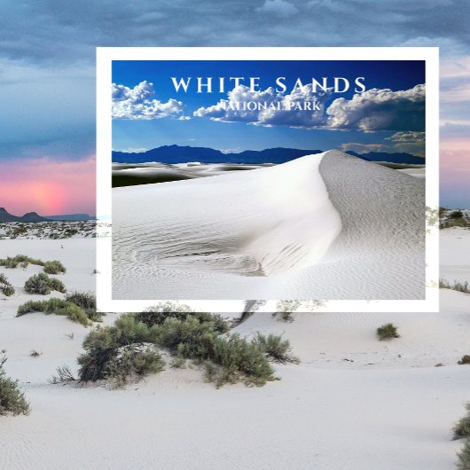 White Sands National Park, New Mexico Briefkaart
