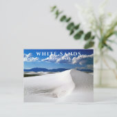 White Sands National Park, New Mexico Briefkaart (Staand voorkant)