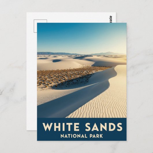 White Sands National Park New Mexico Briefkaart (Voorkant / Achterkant)