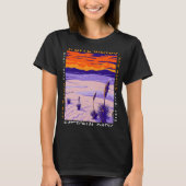 White Sands National Park New Mexico Distressed Vi T-shirt (Voorkant)