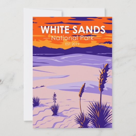 White Sands National Park New Mexico Feestdagenkaart (Voorkant)