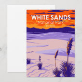 White Sands National Park New Mexico Feestdagenkaart (Voorkant / Achterkant)