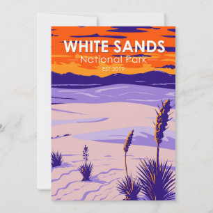 White Sands National Park New Mexico  Feestdagenkaart