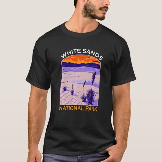 White Sands National Park New Mexico Hiking Souven T-shirt (Voorkant)