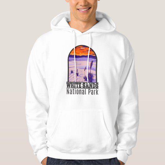 White Sands National Park New Mexico  Hoodie (Voorkant)