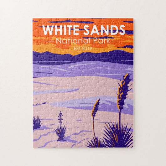 White Sands National Park New Mexico  Legpuzzel (Verticaal)