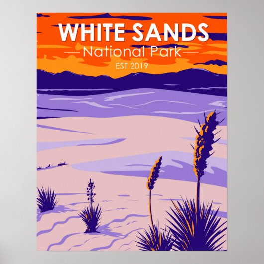 White Sands National Park New Mexico  Poster (Voorkant)
