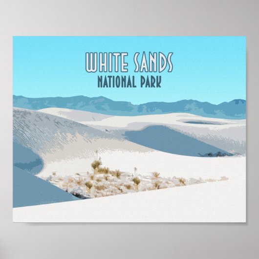 White Sands National Park New Mexico Poster (Voorkant)