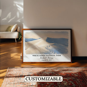 White Sands National Park New Mexico Poster -> Wit
