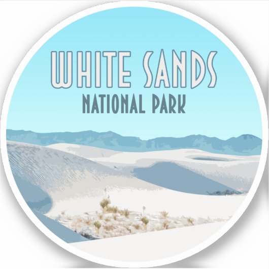 White Sands National Park New Mexico Sticker (Voorkant)