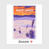 White Sands National Park New Mexico  Sticker (Vel)