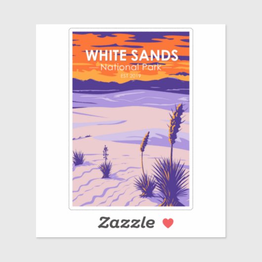 White Sands National Park New Mexico  Sticker (Vel)