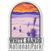 White Sands National Park New Mexico Sticker (Voorkant)