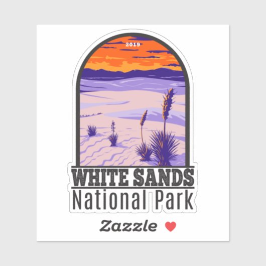 White Sands National Park New Mexico  Sticker (Vel)