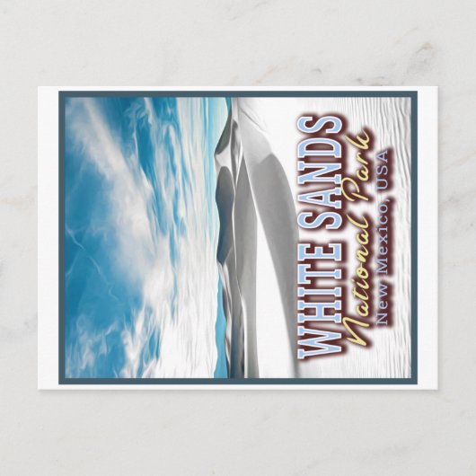 WHITE SANDS NATIONAL PARK - NEW MEXICO USA BRIEFKAART (Voorkant)