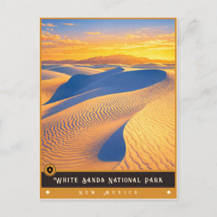 White Sands National Park Oude ansichtkaart Briefkaart