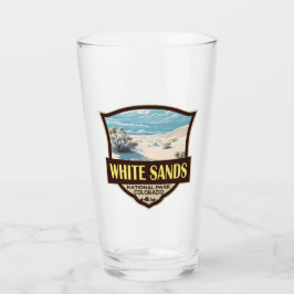 White Sands National Park Reizen Kunst Vintage Glas