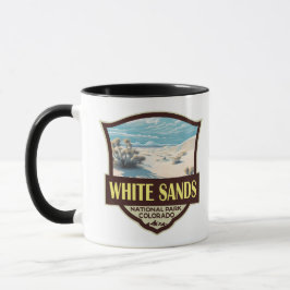 White Sands National Park Reizen Kunst Vintage Mok