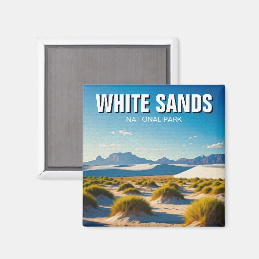 White Sands National Park Reizen Magneet (Voorkant / Achterkant)