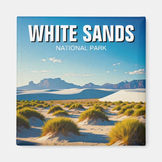 White Sands National Park Reizen Magneet (Voorkant)