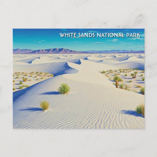White Sands National Park Souvenir Briefkaart (Voorkant)