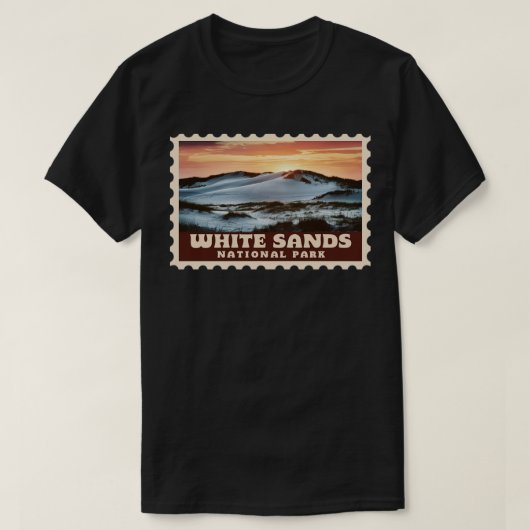 White Sands National Park Stamp T-shirt (Design voorkant)