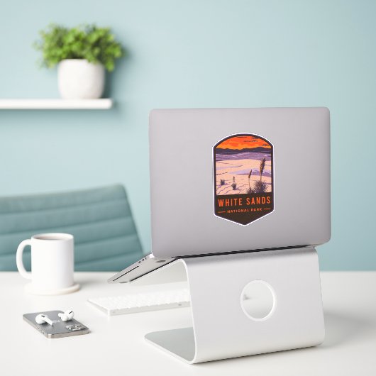 White Sands National Park Sticker (Laptop op bureau)
