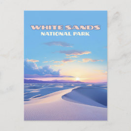 White Sands National Park Sunset Dunes New Mexico Briefkaart