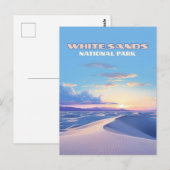 White Sands National Park Sunset Dunes New Mexico Briefkaart