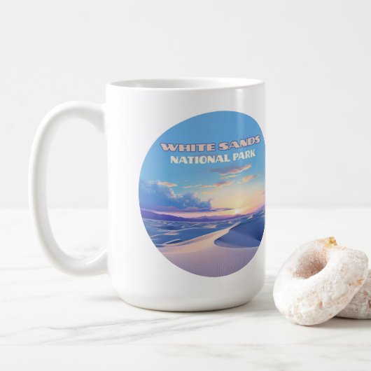 White Sands National Park Sunset Dunes New Mexico Koffiemok (Met donut)