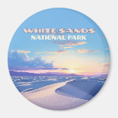 White Sands National Park Sunset Dunes New Mexico Magneet (Voorkant)