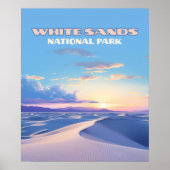 White Sands National Park Sunset Dunes New Mexico Poster (Voorkant)