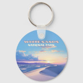 White Sands National Park Sunset Dunes New Mexico Sleutelhanger (Voorkant)